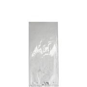 Medium Metallic Silver Plastic Treat Bags 25ct