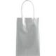 Medium Metallic Silver Kraft Gift Bags 10ct