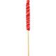 Large Red Twisty Lollipops, 6ct - Cherry Flavor