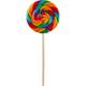 Large Rainbow Swirly Lollipops, 6ct - Tutti Frutti Flavor