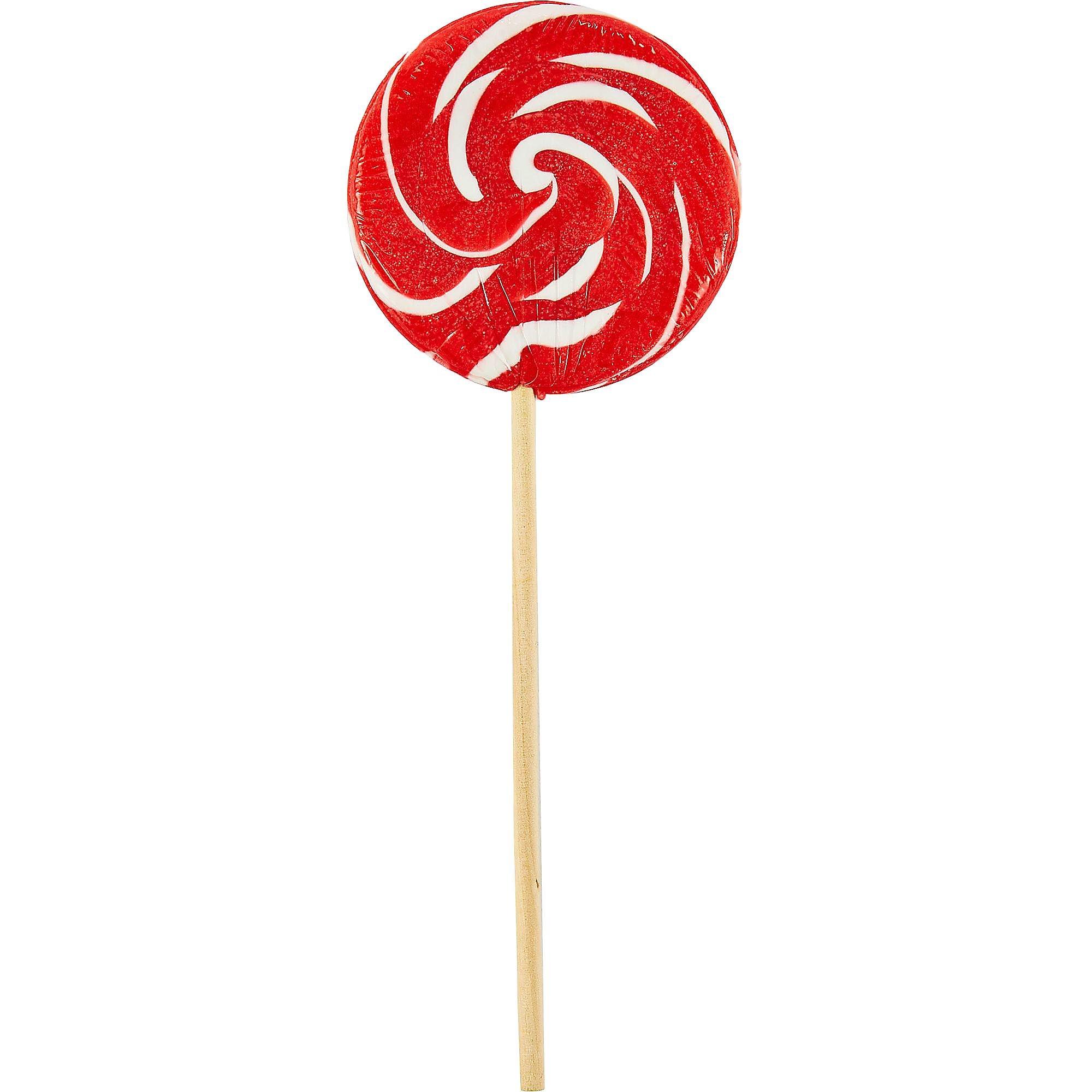 Large Red Swirly Lollipops Party