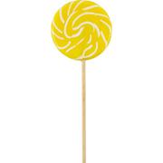 Large Yellow Swirly Lollipops 6ct | Party City