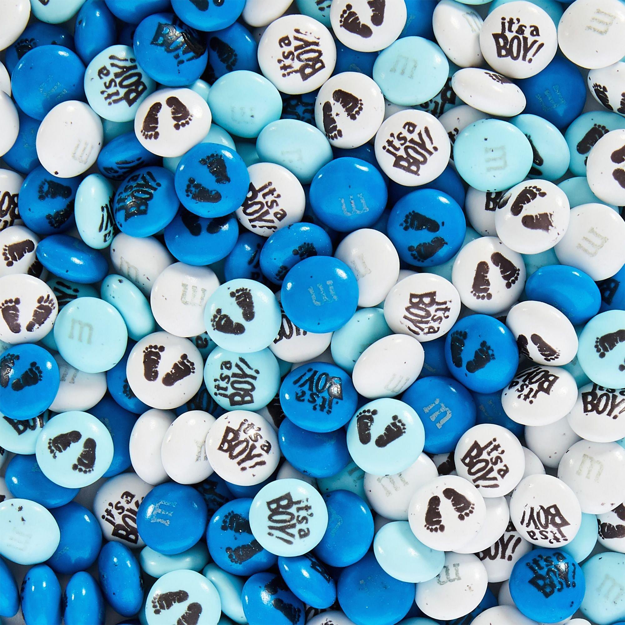 Blue Boys Baby Shower Milk Chocolate M&amp;M's