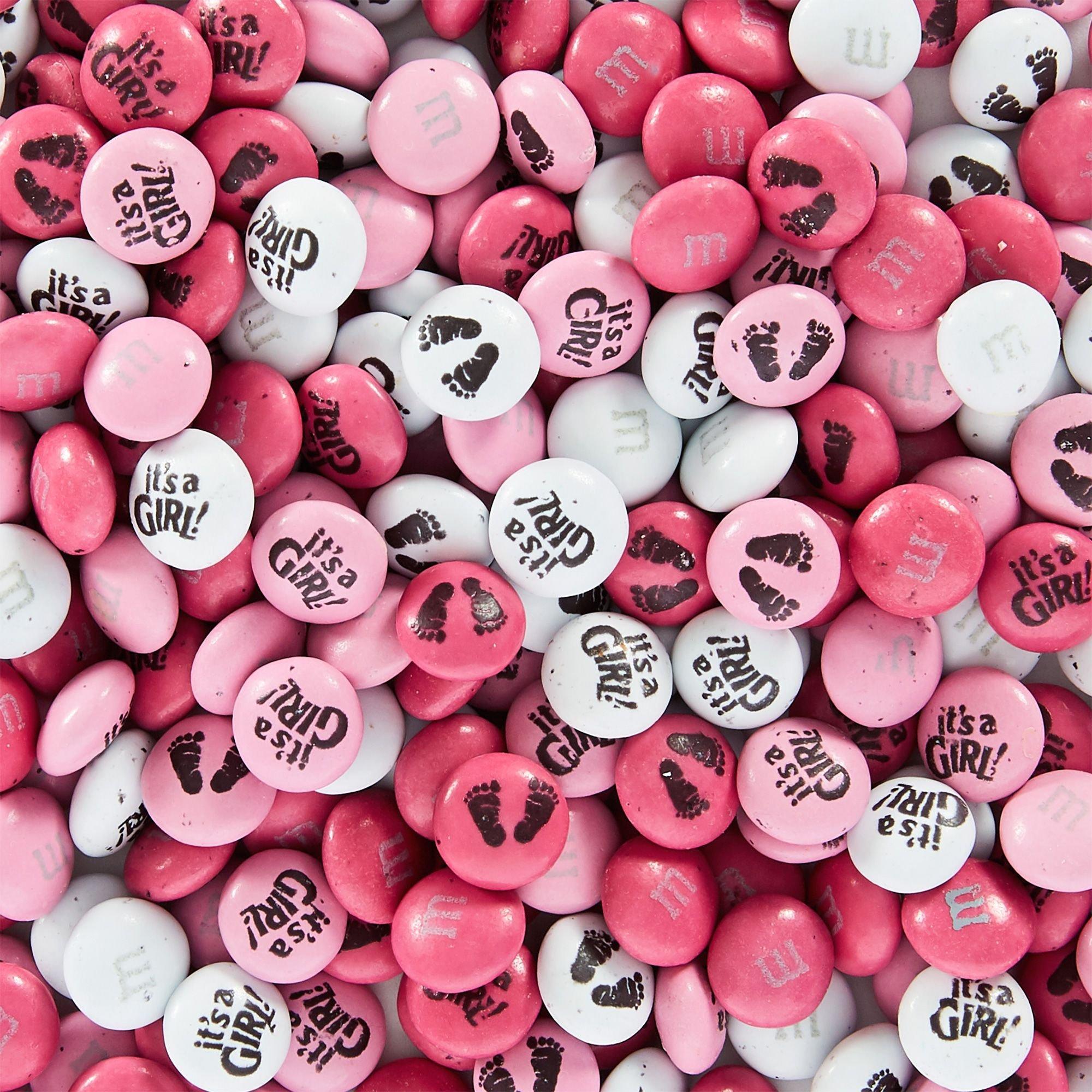 Pink Girls Baby Shower Milk Chocolate M&M's | Holiday & Occasion Party
