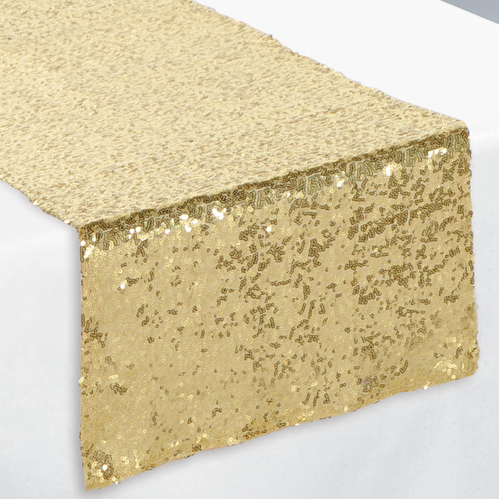 Gold Sequin Table Runner