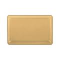 Medium Gold Plastic Rectangular Platter