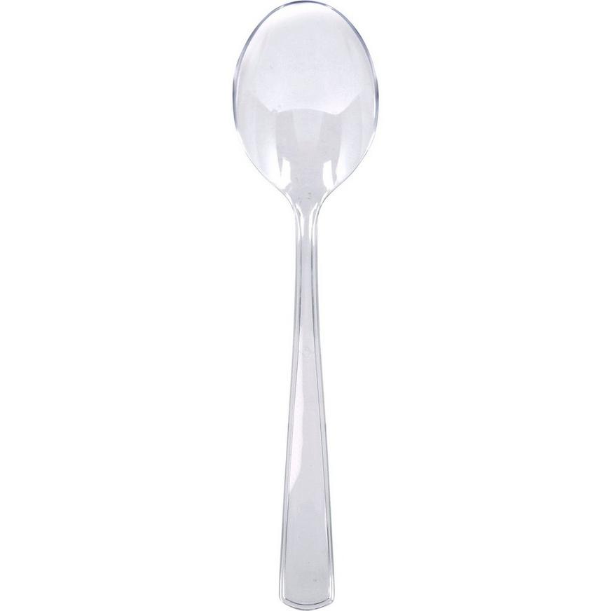 CLEAR Plastic Serving Spoon
