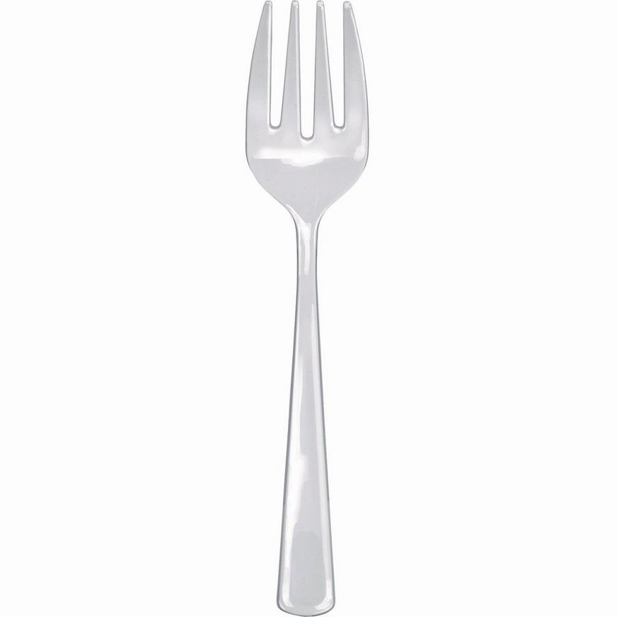 CLEAR Plastic Serving Fork