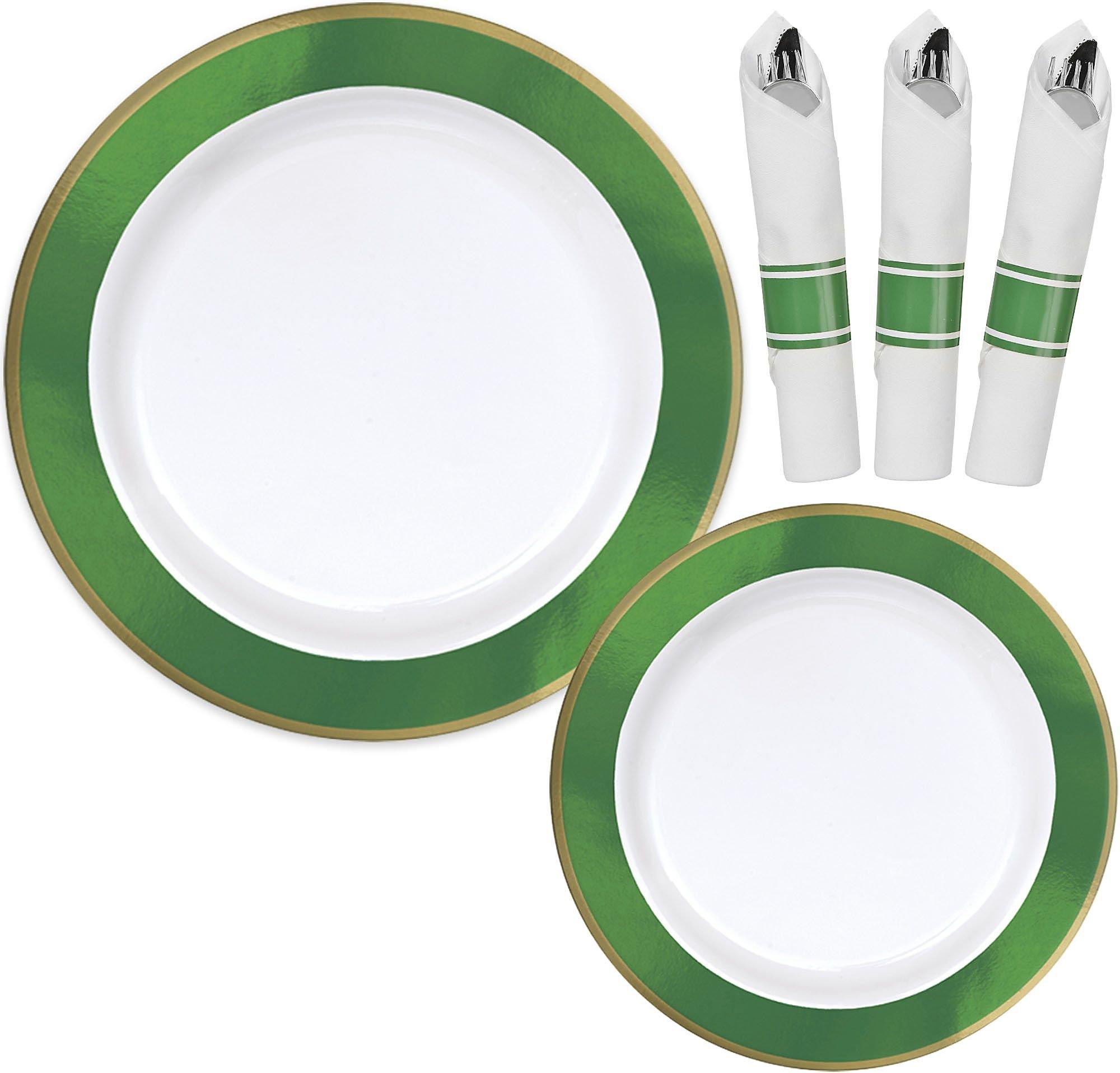 Color Border Premium Tableware Kit for 20 Guests