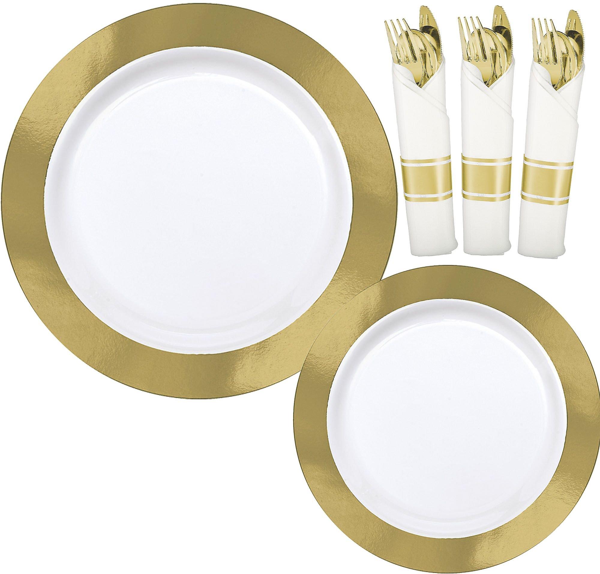 Color Border Premium Tableware Kit for 20 Guests