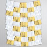 Gold & White Fringe Banners 9ct