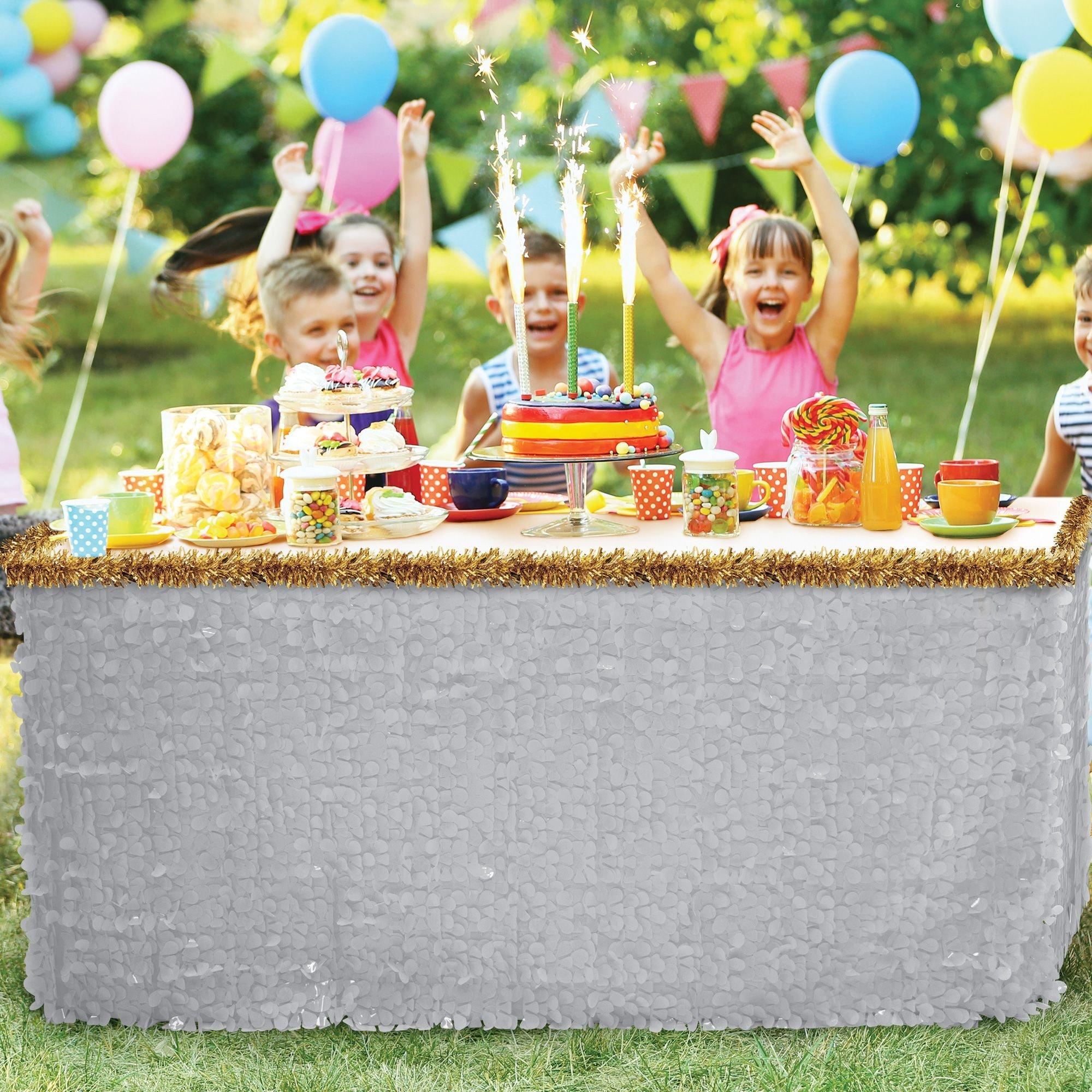 Metallic Gold Twisted Tinsel Garland 4in x 25ft Party City