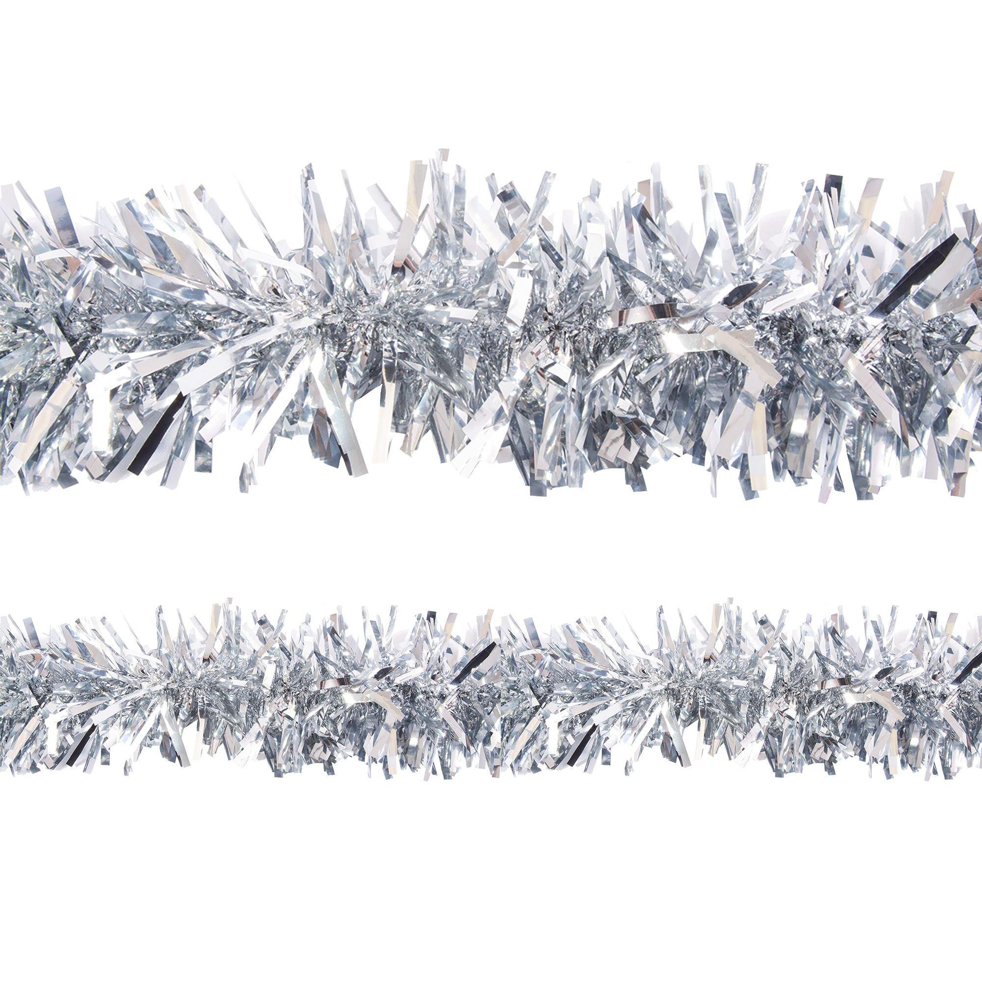 9' Black, Silver & Gold Fringe Garland | Party City