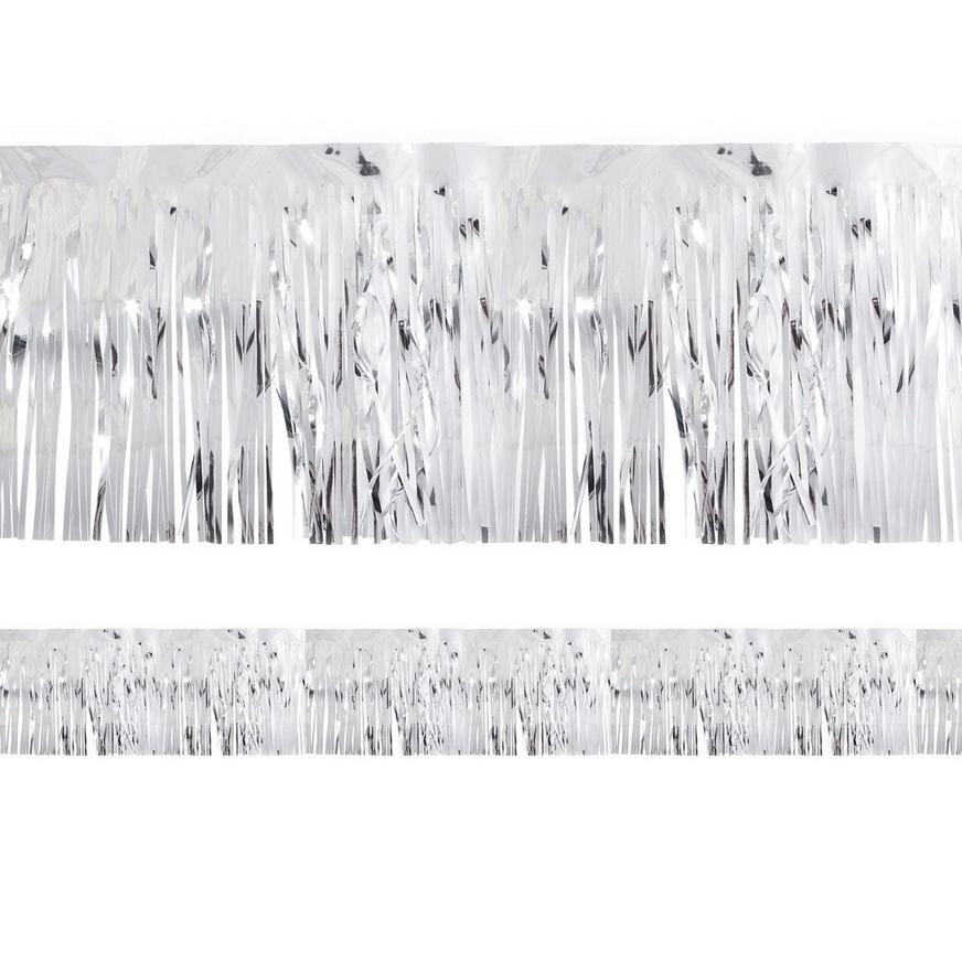 Metallic Silver Tinsel Fringe | Party Supplies | Party Decorations | H