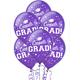 15ct, Purple Congrats Grad Balloons