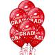 15ct, Red Congrats Grad Balloons