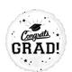 White Congrats Grad Balloon
