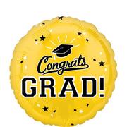 Yellow Congrats Grad Balloon