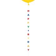 Primary Happy B Day Balloon Tail