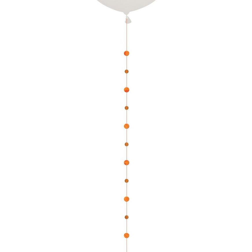 Orange Circles Balloon Tail