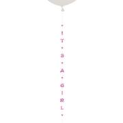 It's a Girl Baby Shower Balloon Tail