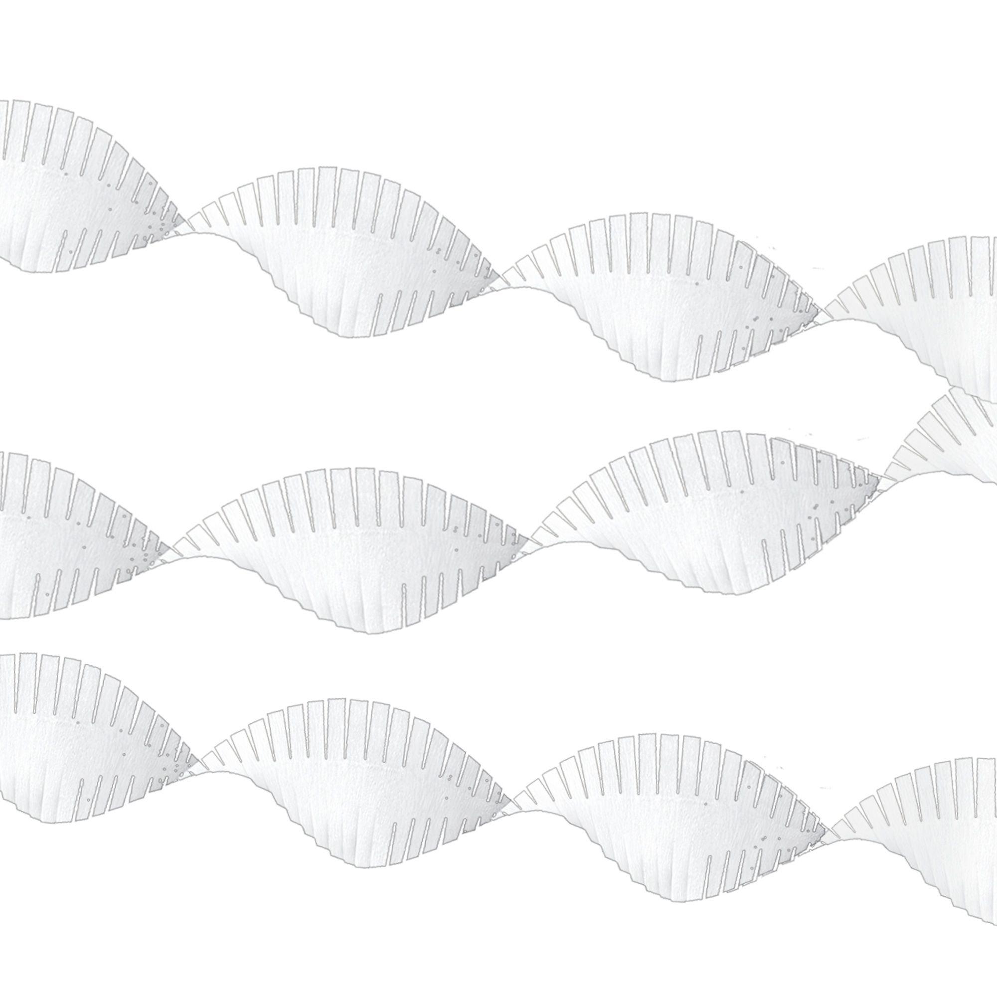 4 Pack White Streamers For Party, Wedding, And Supplies Decoration