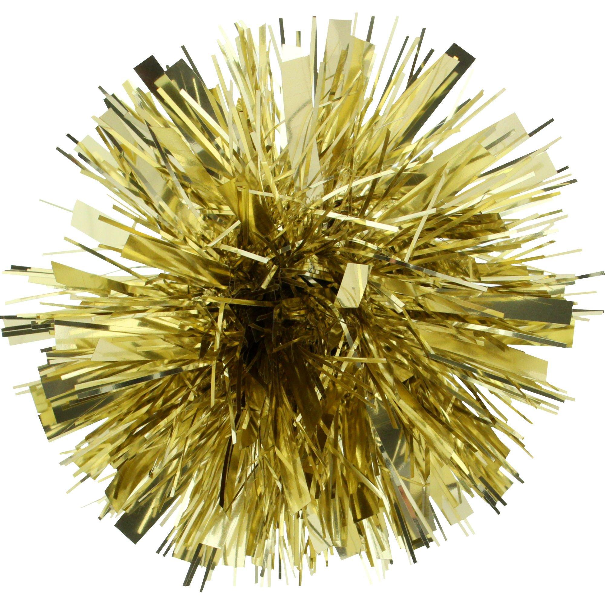 Gold Tinsel Gift Bow 5in Party City