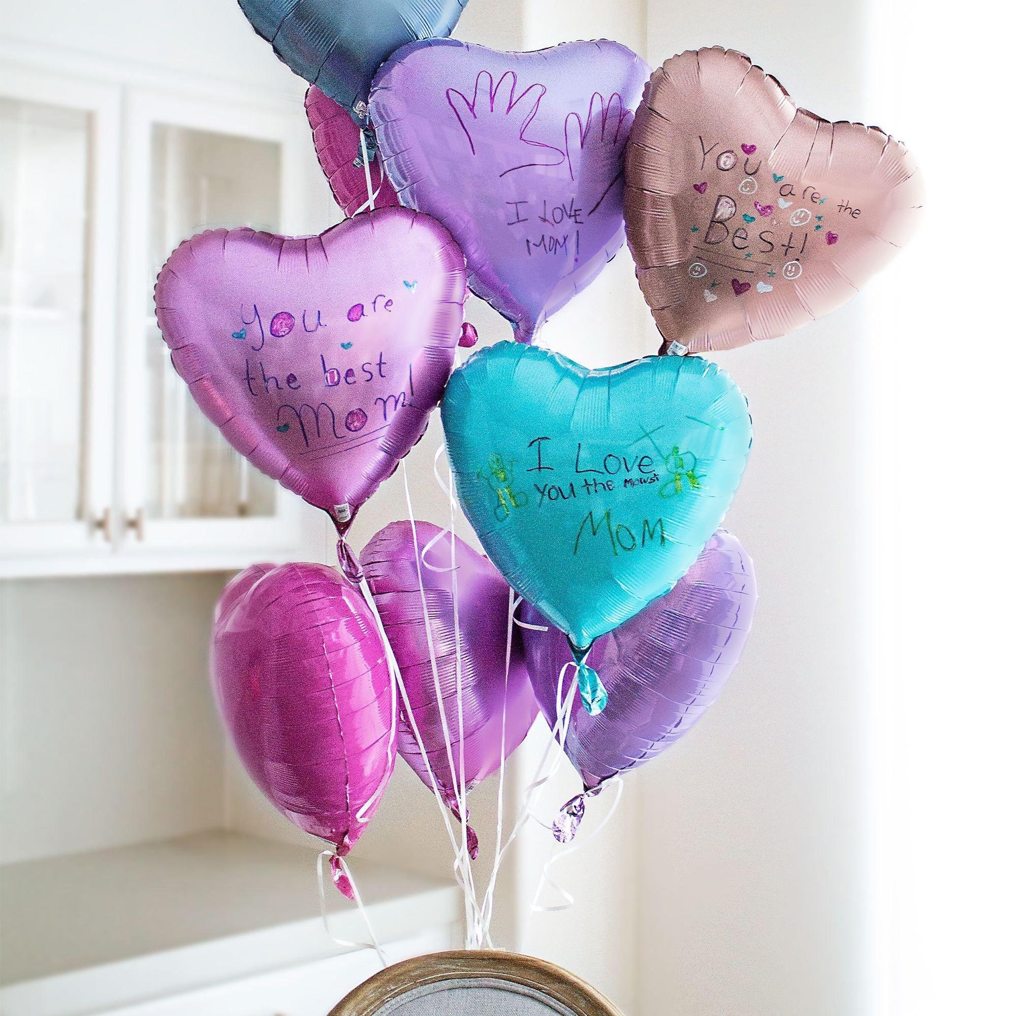 17in Gold Satin Heart Balloon