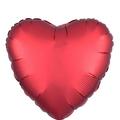 17in Red Satin Heart Balloon