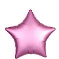 Pink Satin Star Balloon, 19in