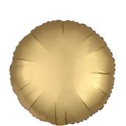 Gold Satin Round Balloon, 17in
