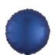 Navy Blue Satin Round Foil Balloon, 18in
