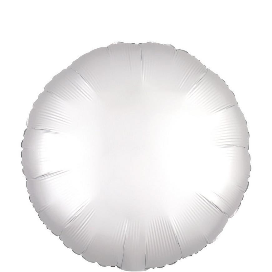 White Satin Round Balloon