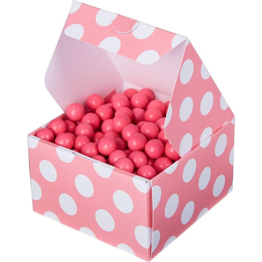 Pink Polka Dot Treat Boxes 10ct