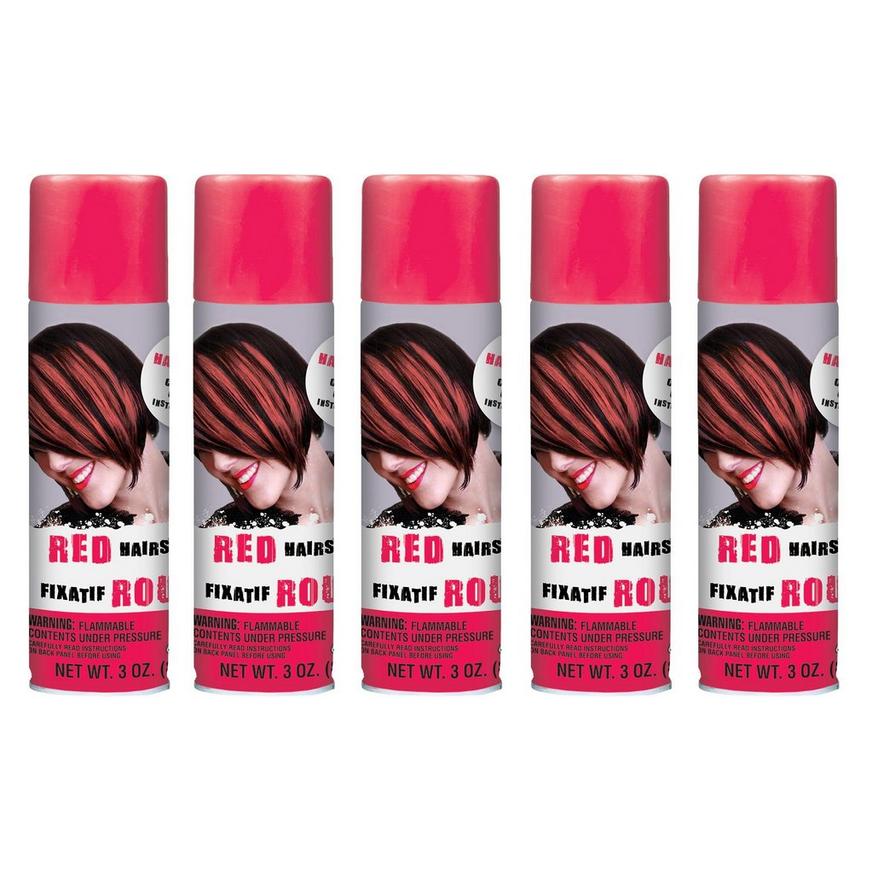 Red Hair Spray 5ct