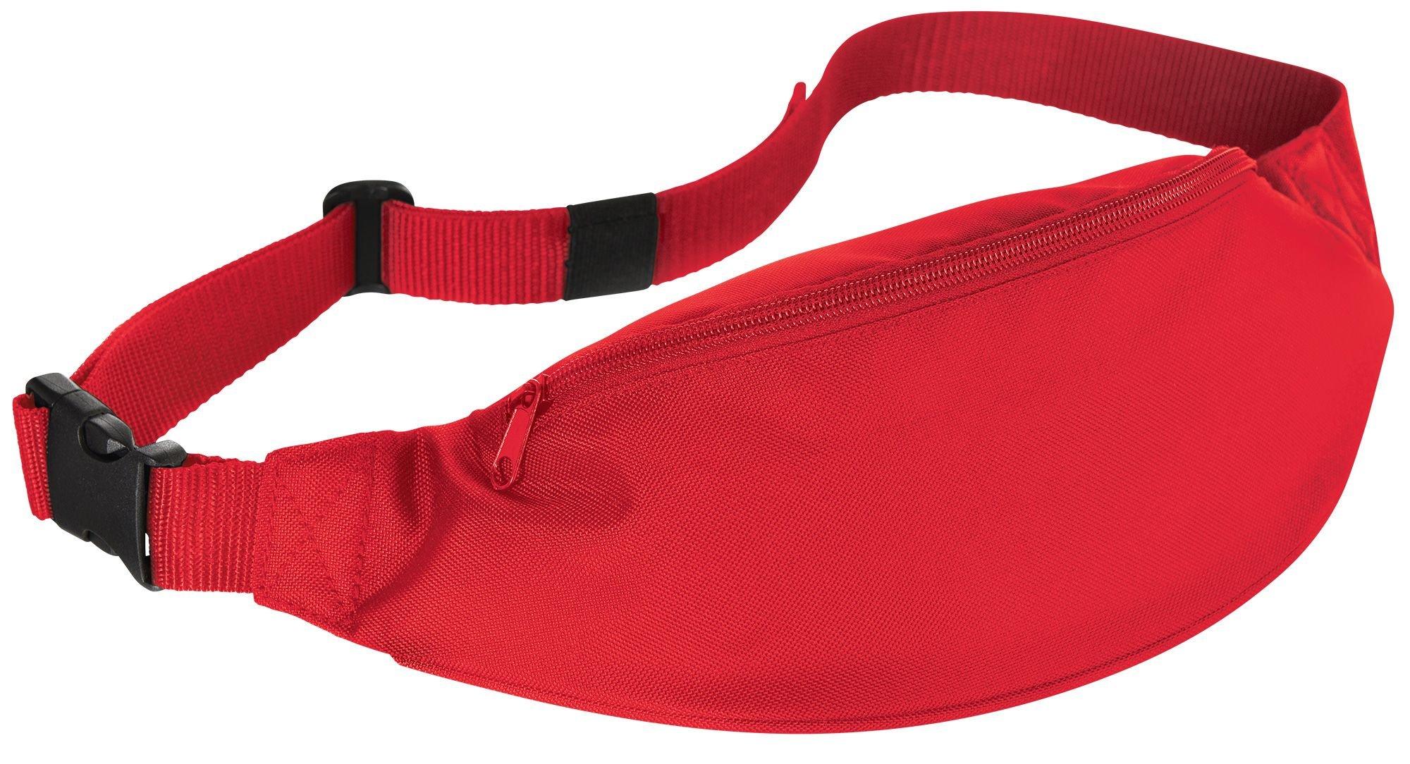 Accessories, Red Designer Fanny Pack