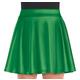 Womens Green Flare Skirt