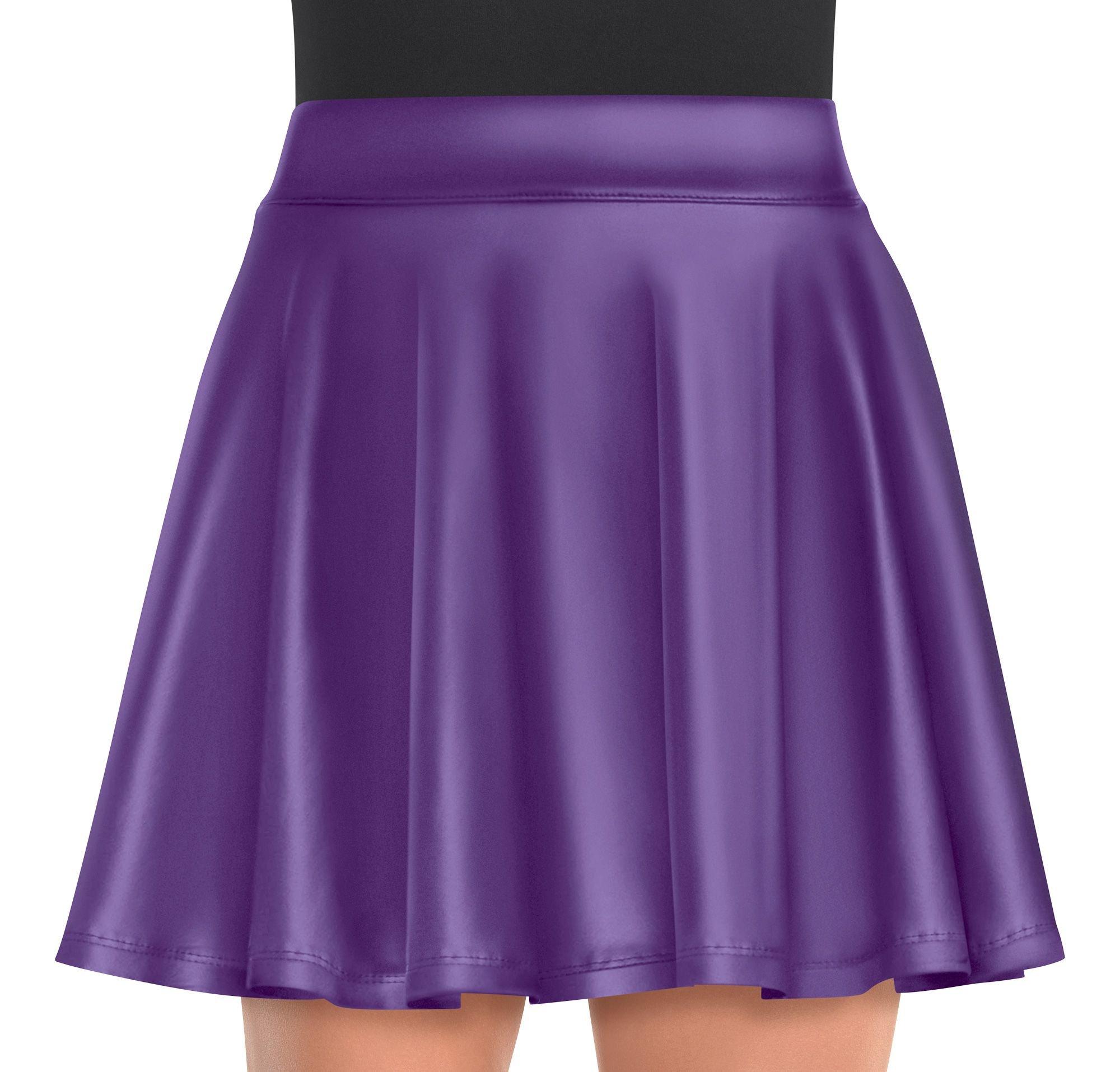 Womens Purple Flare Skirt Party City