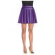 Womens Purple Flare Skirt