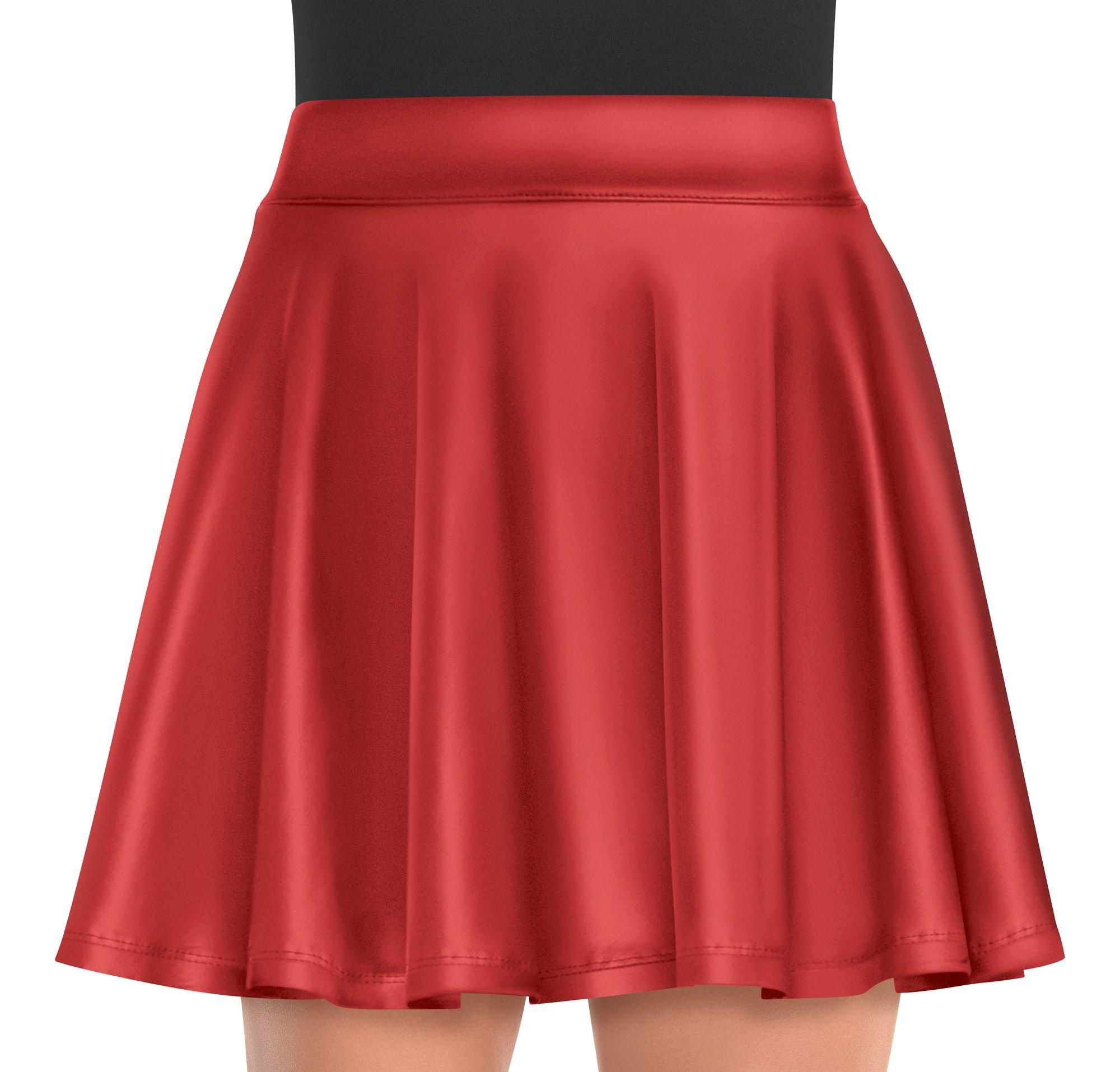 Womens Red Flare Skirt | Party City