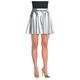 Womens Silver Flare Skirt