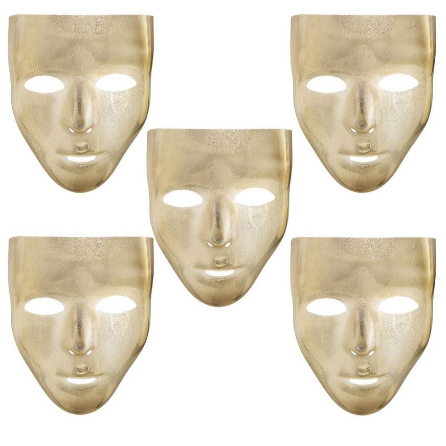 Gold Face Masks 10ct