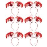 Red Ponytail Head Boppers 10ct