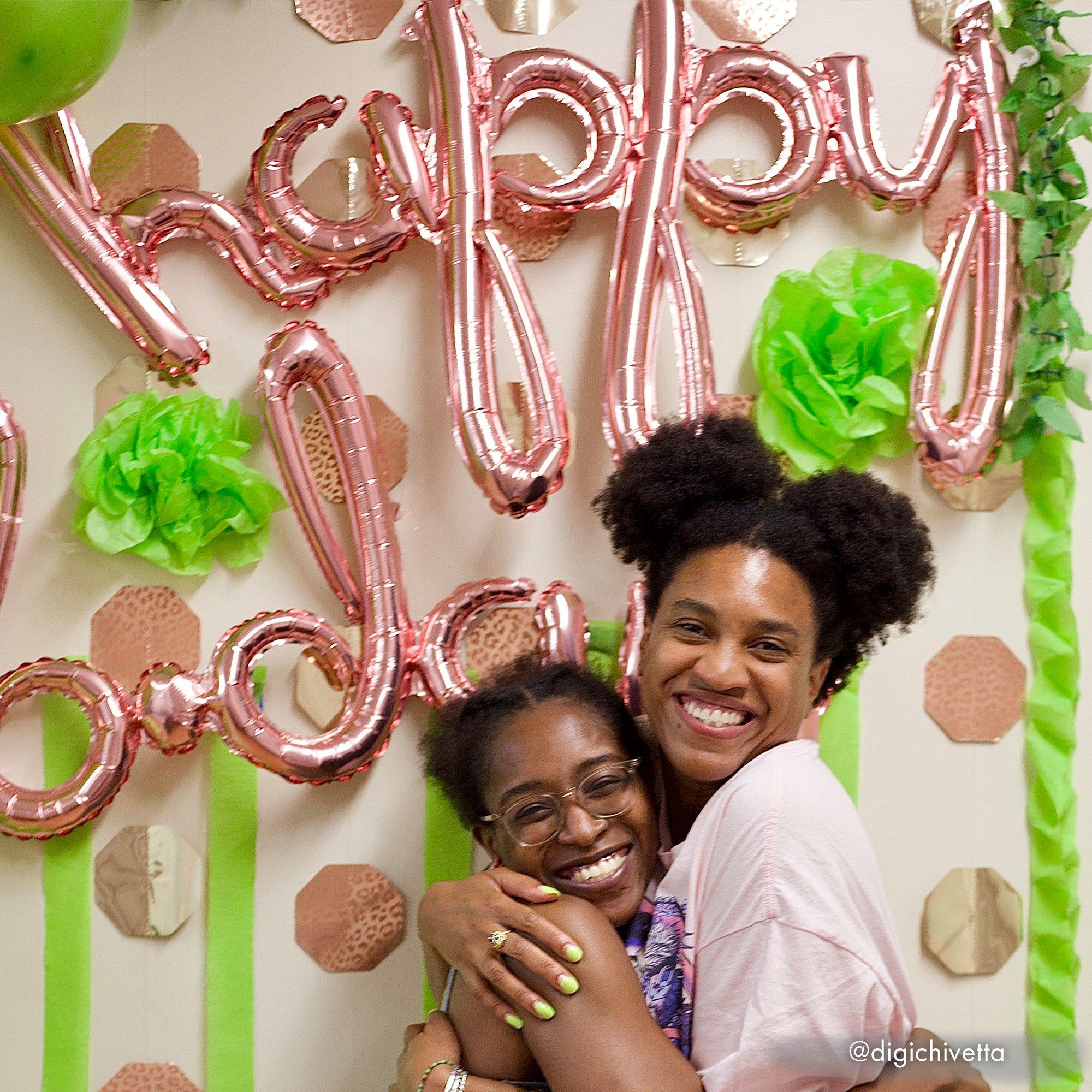 Air-Filled Silver Happy B-Day Cursive Letter Balloon Banners 2ct, 27in