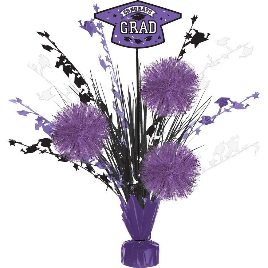 Purple Congrats Grad Tableware Kit for 20 Guests
