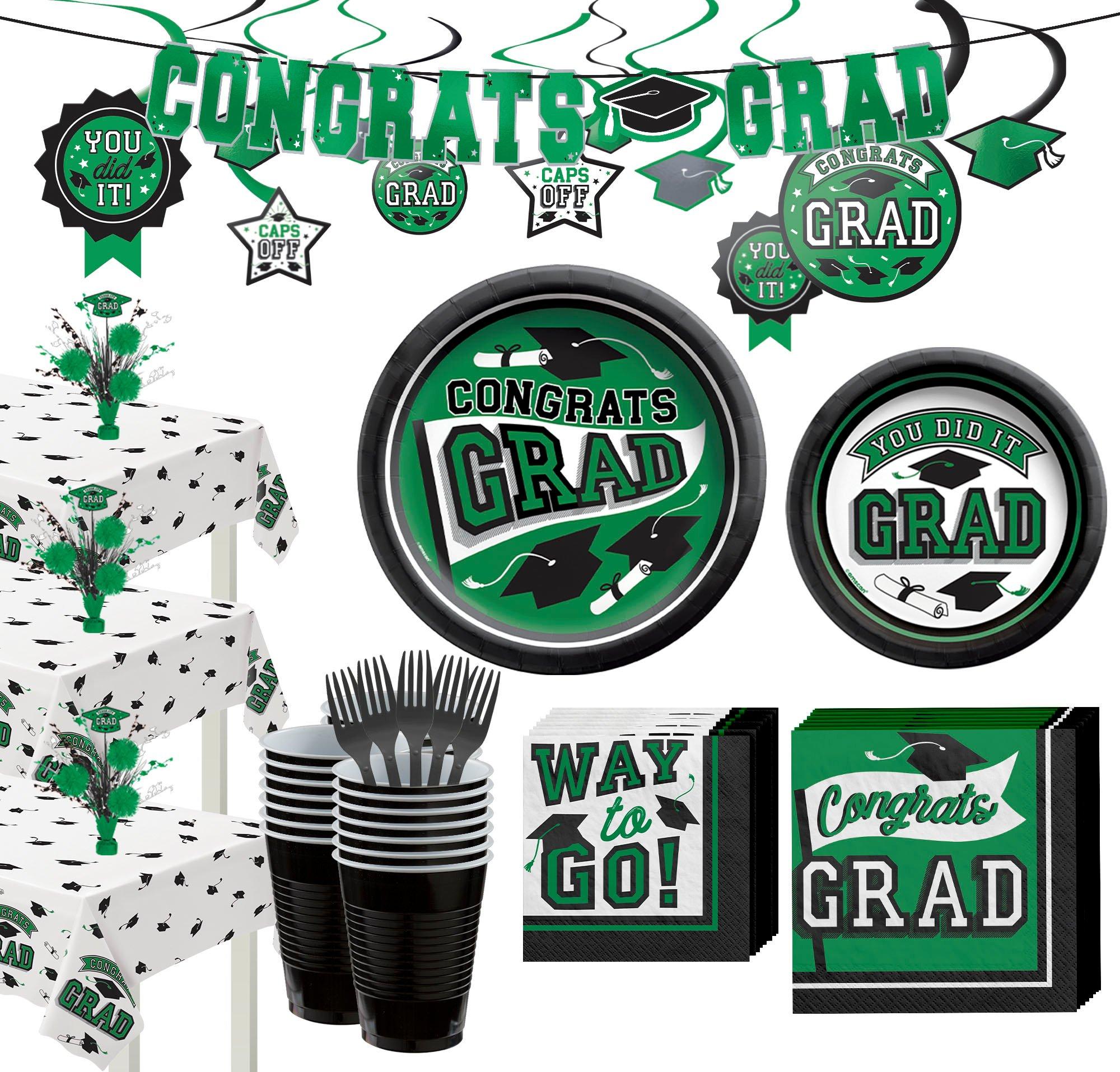 Congrats Grad Graduation Party Kit for 60 Guests