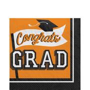 Orange Congrats Grad Graduation Party Kit for 60 Guests
