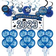 Blue Congrats Grad 2022 Graduation Decorating Kit