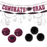 Congrats Grad Graduation Hanging Decorations Kit