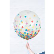 Metallic Confetti Balloons, 24in, 2ct
